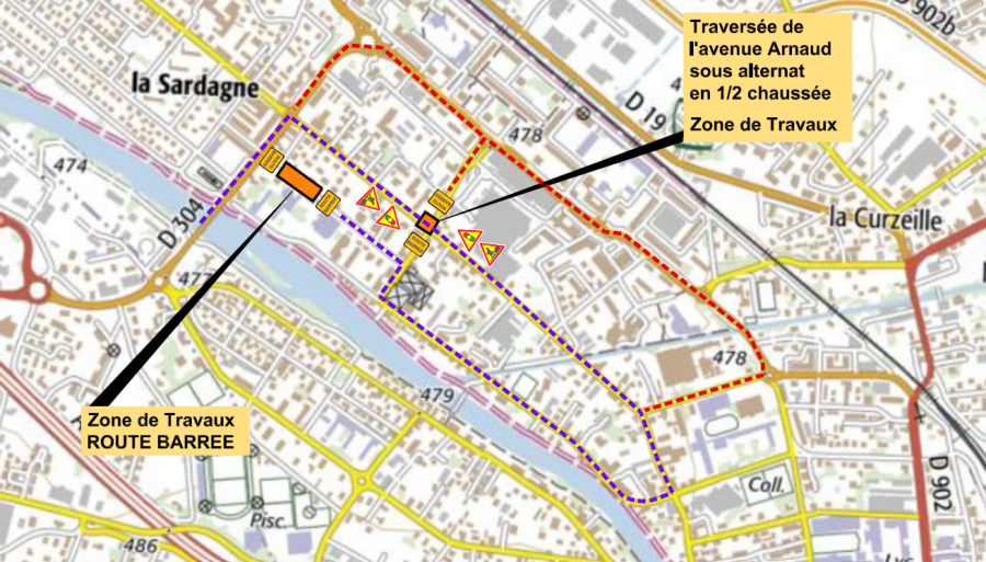 Impact travaux voirie - cluses février 2023